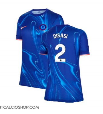 Chelsea Axel Disasi #2 Prima Maglia Femmina 2024-25 Manica Corta